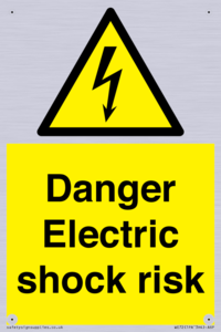 Danger Electric shock risk